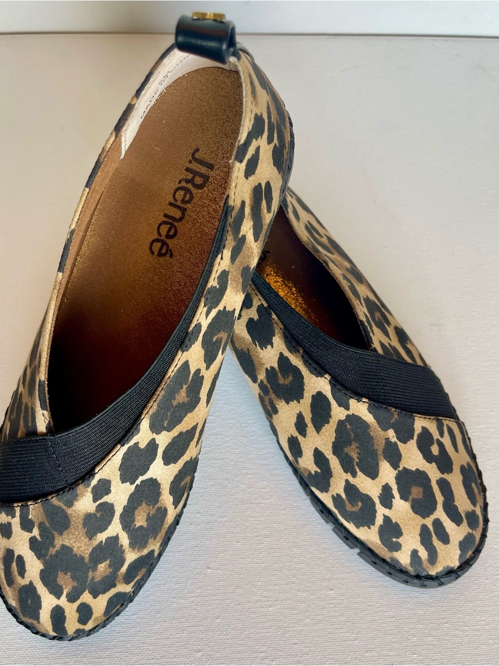 NEW J. RENEE DARVINA LEOPARD PRINT SLIP ON 1 INCH PLATFORM SNEAKER WOMENS SZ 6M - Picture 3 of 15